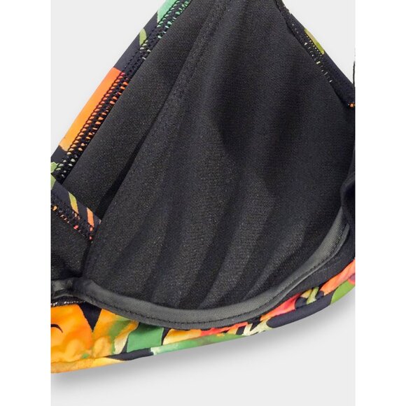 LAUREN RALPH LAUREN Midnight Tropical Surplice Underwire Padded Bikini Top 4 NWT - Picture 8 of 9